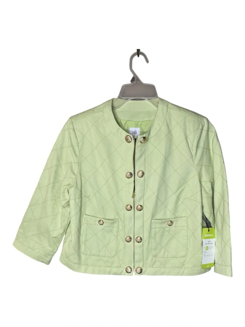 CAbi Tea Cake Topper Cotton Jacket Sz M